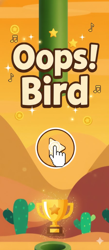 Oops Bird Gameplay Flapping Flight