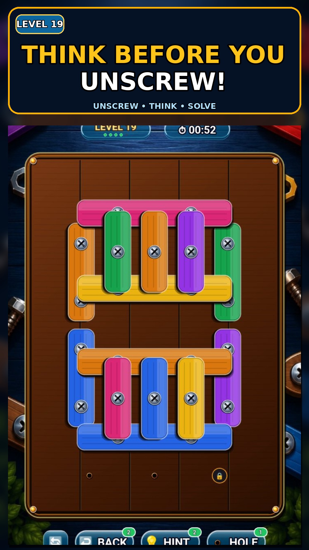ScrewFlip Pin Puzzle Gameplay — Level 8